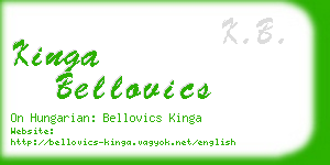 kinga bellovics business card